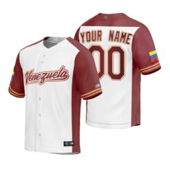 Venezuela Custom White Replica Venezuela 2023 World Baseball Classic Jersey
