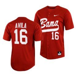 Alabama Crimson Tide Alex Avila College Baseball Jersey Crimson