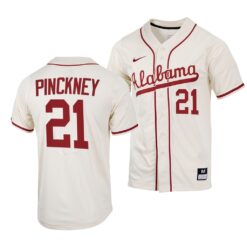 Alabama Crimson Tide Andrew Pinckney College Baseball Jersey Natural