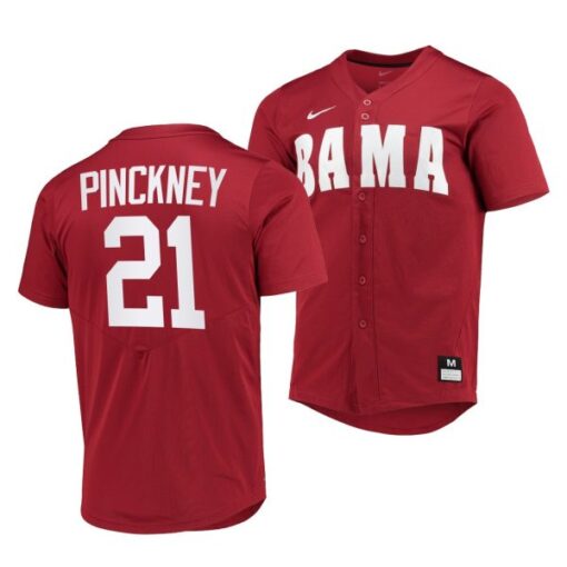 Alabama Crimson Tide Andrew Pinckney College Baseball Jersey Red