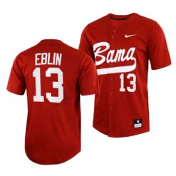 Alabama Crimson Tide Bryce Eblin College Baseball Jersey Crimson