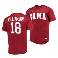 Alabama Crimson Tide Drew Williamson College Baseball Jersey Red