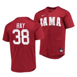 Alabama Crimson Tide Dylan Ray College Baseball Jersey Red