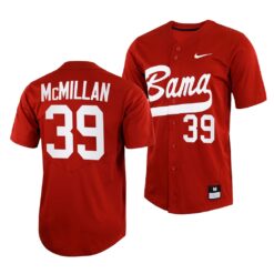 Alabama Crimson Tide Garrett McMillan College Baseball Jersey Crimson