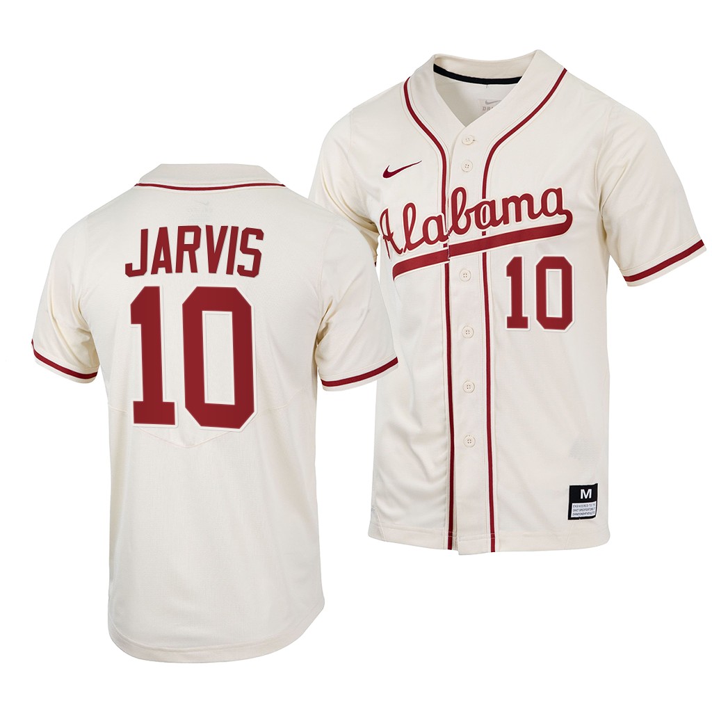 Alabama Crimson Tide Jim Jarvis College Baseball Jersey Natural Alabama Crimson Tide Jim Jarvis College Baseball Jersey Natural
