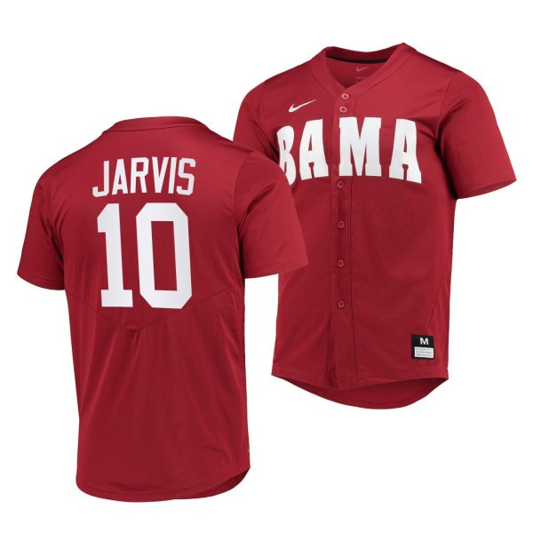 Alabama Crimson Tide Jim Jarvis College Baseball Jersey Red Alabama Crimson Tide Jim Jarvis College Baseball Jersey Red