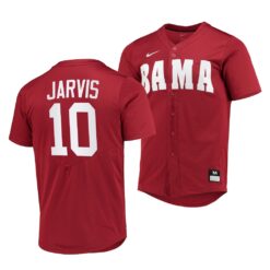 Alabama Crimson Tide Jim Jarvis College Baseball Jersey Red