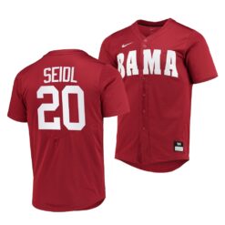 Alabama Crimson Tide Tommy Seidl College Baseball Jersey Red
