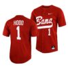 Alabama Crimson Tide Will Hodo College Baseball Jersey Natural