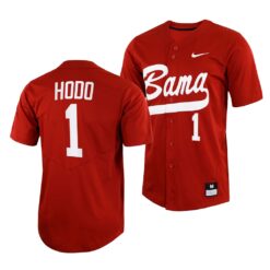 Alabama Crimson Tide Will Hodo College Baseball Jersey Crimson
