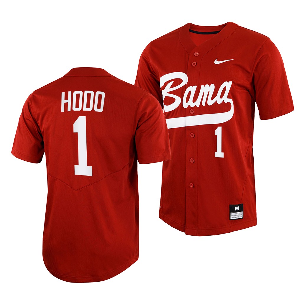 Alabama Crimson Tide Will Hodo College Baseball Jersey Crimson Alabama Crimson Tide Will Hodo College Baseball Jersey Crimson