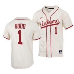 Alabama Crimson Tide Will Hodo College Baseball Jersey Natural