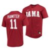 Alabama Crimson Tide William Hamiter College Baseball Jersey Crimson