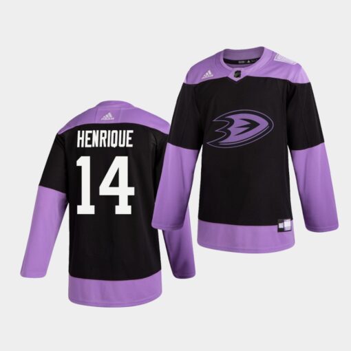 Anaheim Ducks Adam Henrique Hockey Fights Cancer Practice Jersey