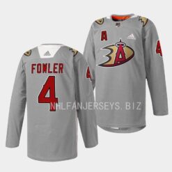 Anaheim Ducks Cam Fowler 2023 Angels Night Gray Jersey