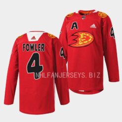 Anaheim Ducks Cam Fowler 2023 Lunar New Year Red Jersey