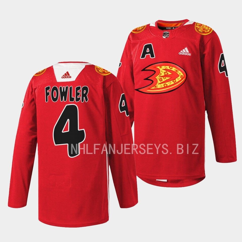 Anaheim Ducks Cam Fowler 2023 Lunar New Year Red Jersey Anaheim Ducks Cam Fowler 2023 Lunar New Year Red Jersey