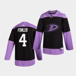 Anaheim Ducks Cam Fowler Hockey Fights Cancer Practice Jersey