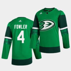 Anaheim Ducks Cam Fowler St. Patrick’s Day Player Green Jersey