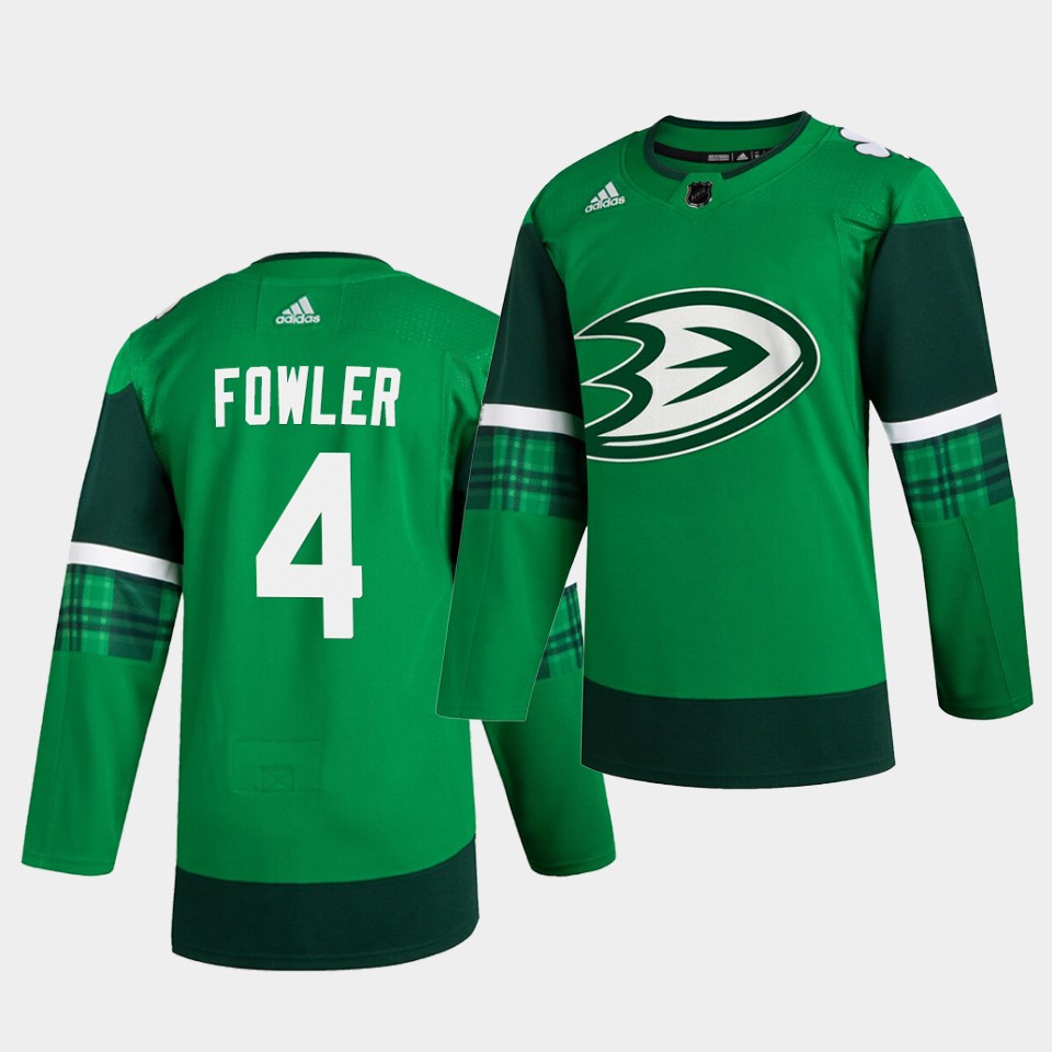 Anaheim Ducks Cam Fowler St. Patrick's Day Player Green Jersey Anaheim Ducks Cam Fowler St. Patrick's Day Player Green Jersey