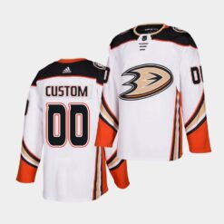 Anaheim Ducks Custom Away White Jersey