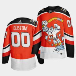 Anaheim Ducks Custom Reverse Third Orange Jersey