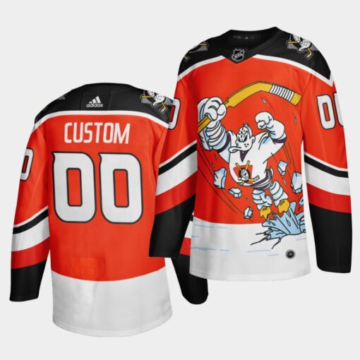 Anaheim Ducks Custom Reverse Third Orange Jersey