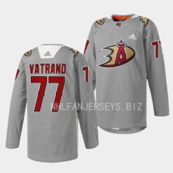Anaheim Ducks Frank Vatrano 2023 Angels Night Gray Jersey