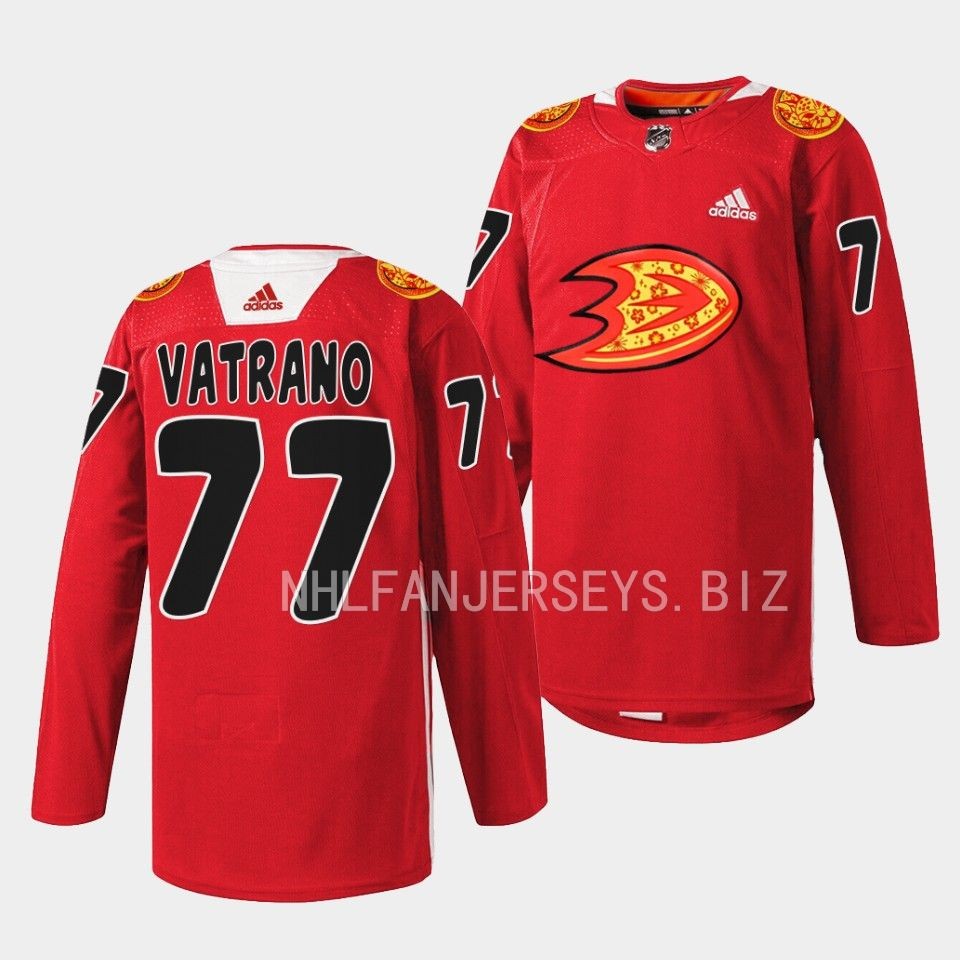 Anaheim Ducks Frank Vatrano 2023 Lunar New Year Red Jersey Anaheim Ducks Frank Vatrano 2023 Lunar New Year Red Jersey