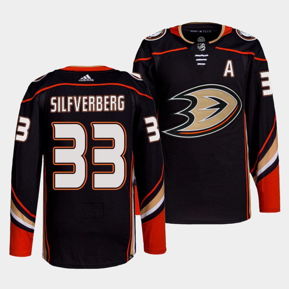Anaheim Ducks Jakob Silfverberg Home Black Jersey Anaheim Ducks Jakob Silfverberg Home Black Jersey