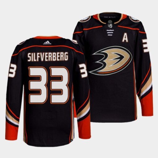 Anaheim Ducks Jakob Silfverberg Home  Black Jersey