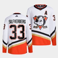 Anaheim Ducks Jakob Silfverberg Reverse White Jersey