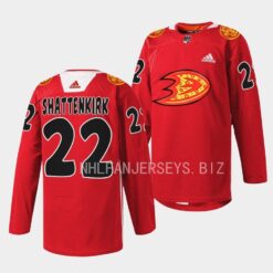 Anaheim Ducks Kevin Shattenkirk 2023 Lunar New Year Red Jersey
