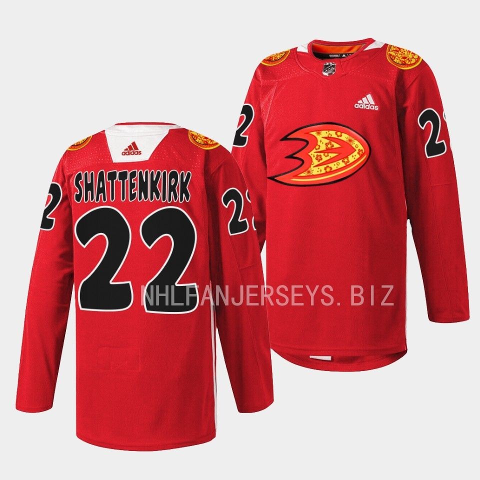 Anaheim Ducks Kevin Shattenkirk 2023 Lunar New Year Red Jersey Anaheim Ducks Kevin Shattenkirk 2023 Lunar New Year Red Jersey