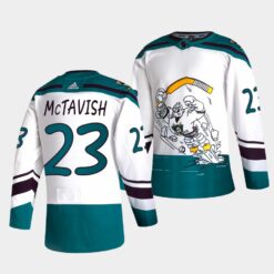 Anaheim Ducks Mason McTavish Reverse White Jersey