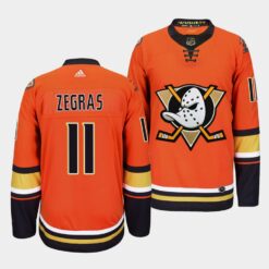 Anaheim Ducks Trevor Zegras Alternate Orange Jersey