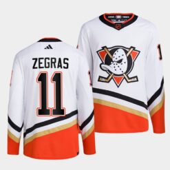 Anaheim Ducks Trevor Zegras Reverse White Jersey