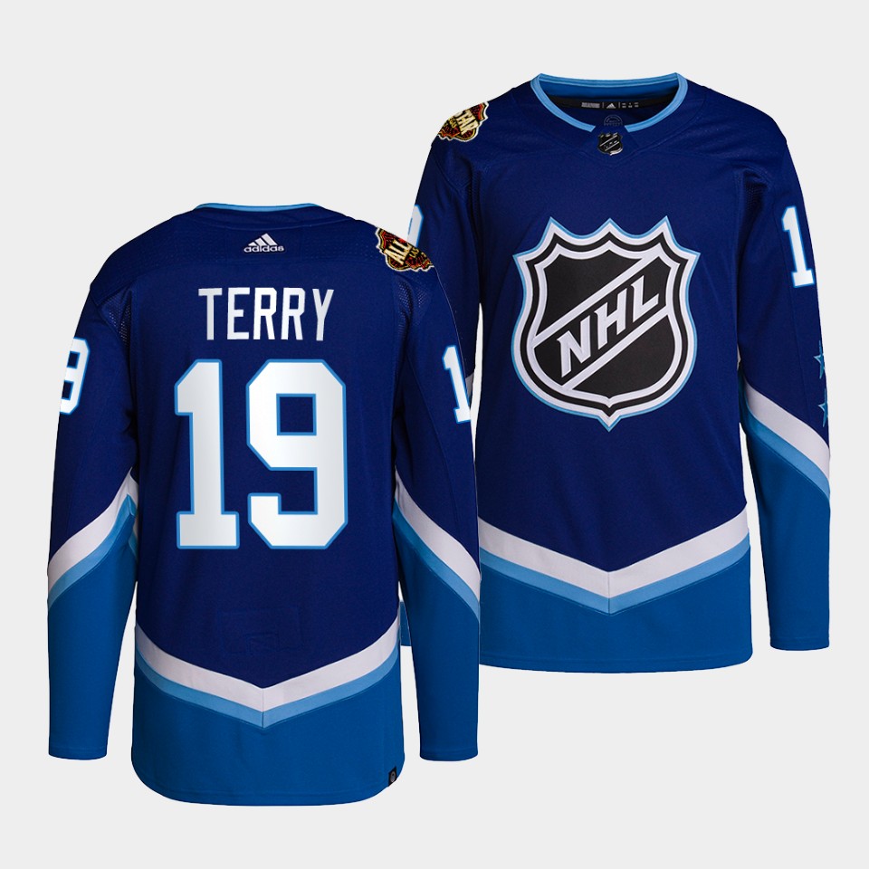 Anaheim Ducks Troy Terry 2022 NHL All-Star Blue Jersey Anaheim Ducks Troy Terry 2022 NHL All-Star Blue Jersey