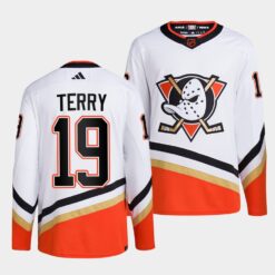 Anaheim Ducks Troy Terry Reverse White Jersey