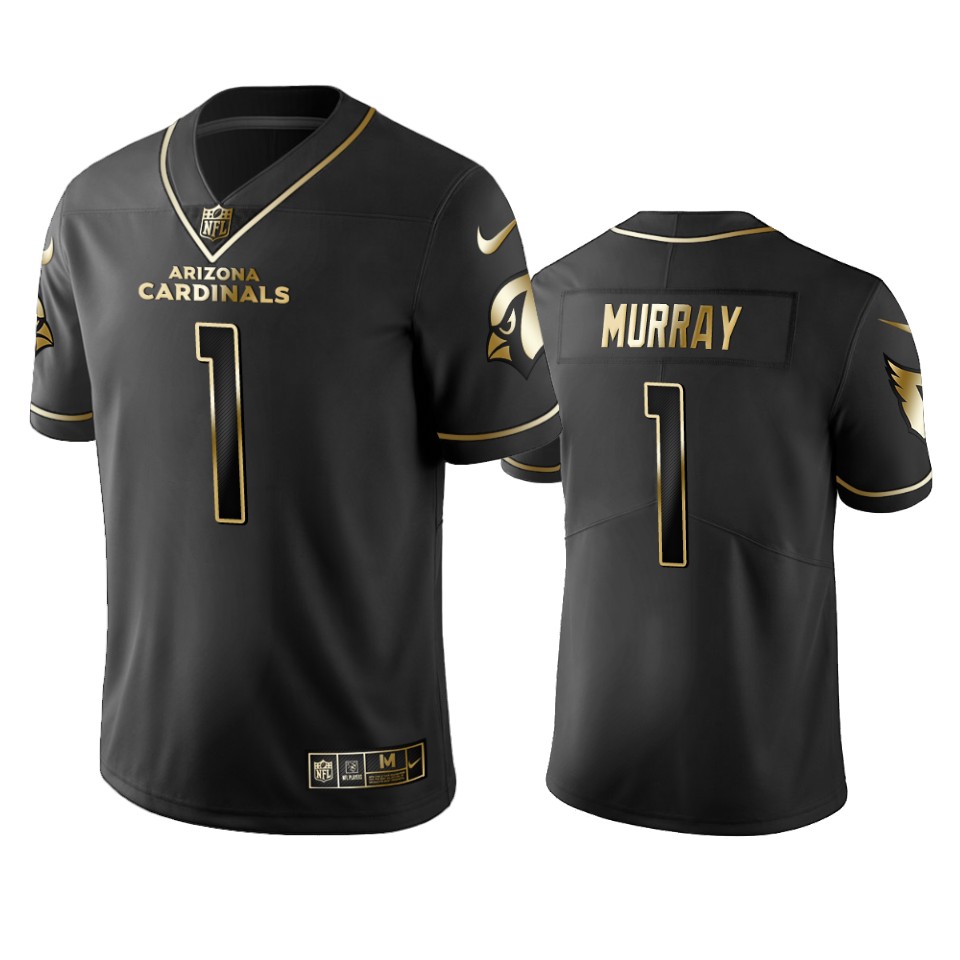 Arizona Cardinals Kyler Murray Black Golden Limited Jersey Arizona Cardinals Kyler Murray Black Golden Limited Jersey
