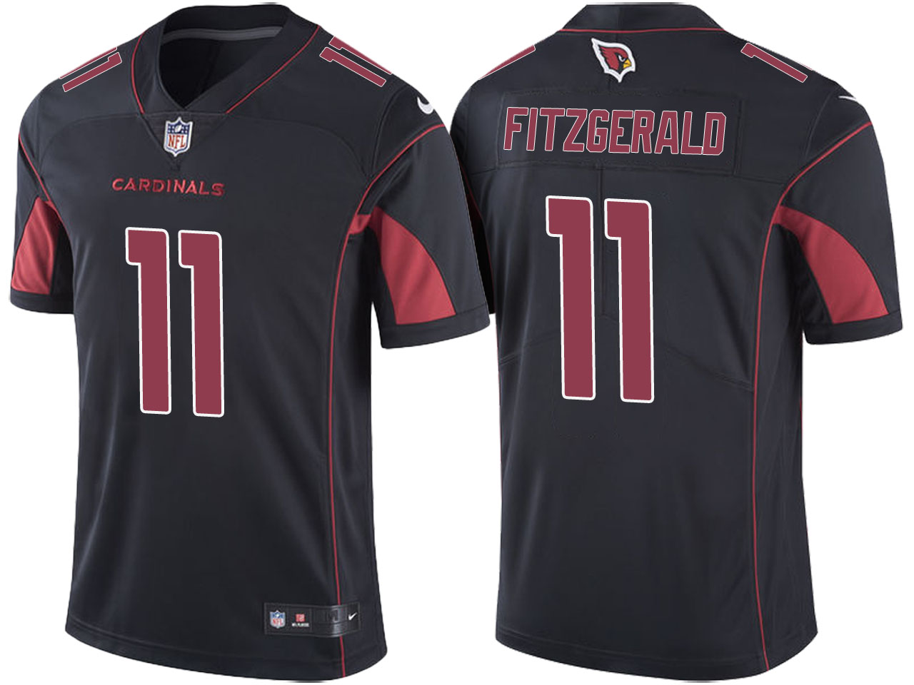 Arizona Cardinals Larry Fitzgerald Black Color Rush Limited Jersey Arizona Cardinals Larry Fitzgerald Black Color Rush Limited Jersey