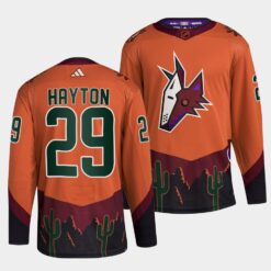 Arizona Coyotes Barrett Hayton Reverse Orange Jersey