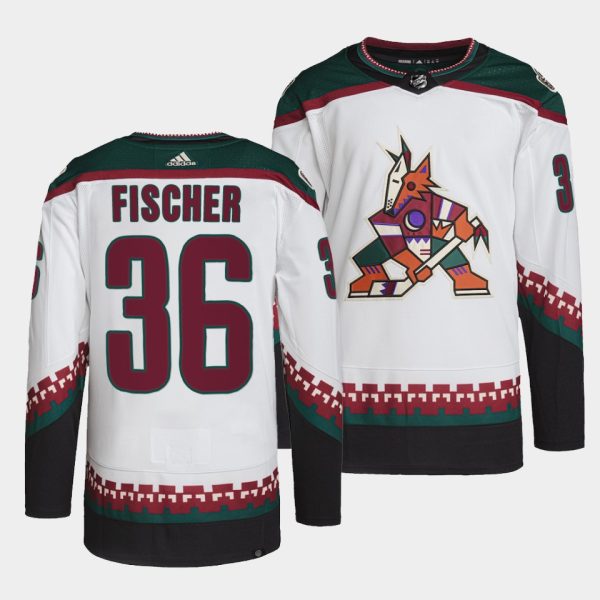 Arizona Coyotes Christian Fischer Away White Jersey Arizona Coyotes Christian Fischer Away White Jersey