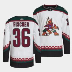 Arizona Coyotes Christian Fischer Away White Jersey