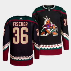 Arizona Coyotes Christian Fischer Home Black Jersey