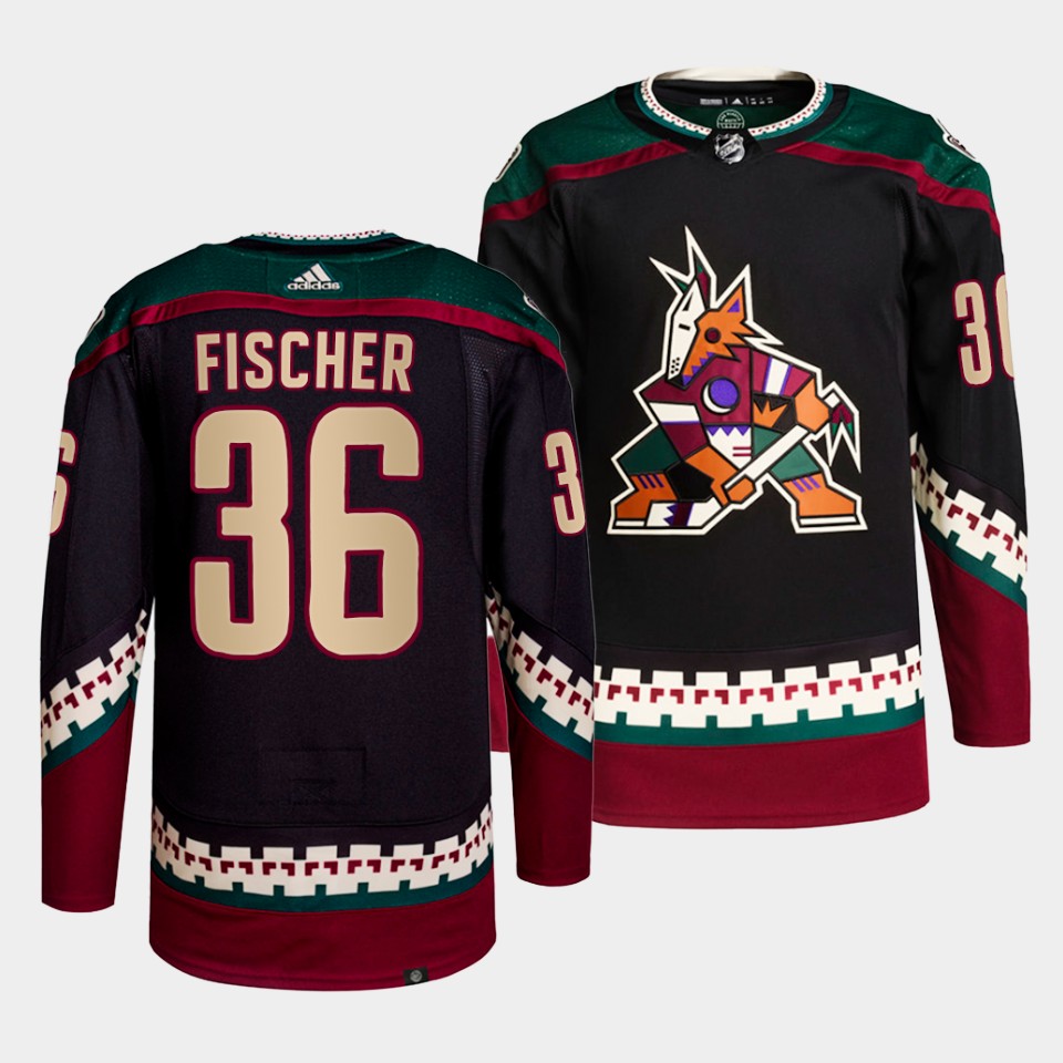 Arizona Coyotes Christian Fischer Home Black Jersey Arizona Coyotes Christian Fischer Home Black Jersey