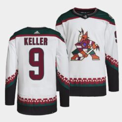 Arizona Coyotes Clayton Keller Away White Jersey