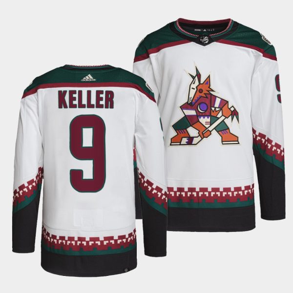 Arizona Coyotes Clayton Keller Away White Jersey Arizona Coyotes Clayton Keller Away White Jersey