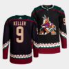 Arizona Coyotes Clayton Keller 2022-23 Desert Night Alternate Garnet Jersey