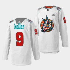 Arizona Coyotes Clayton Keller Los Yotes Night White Jersey